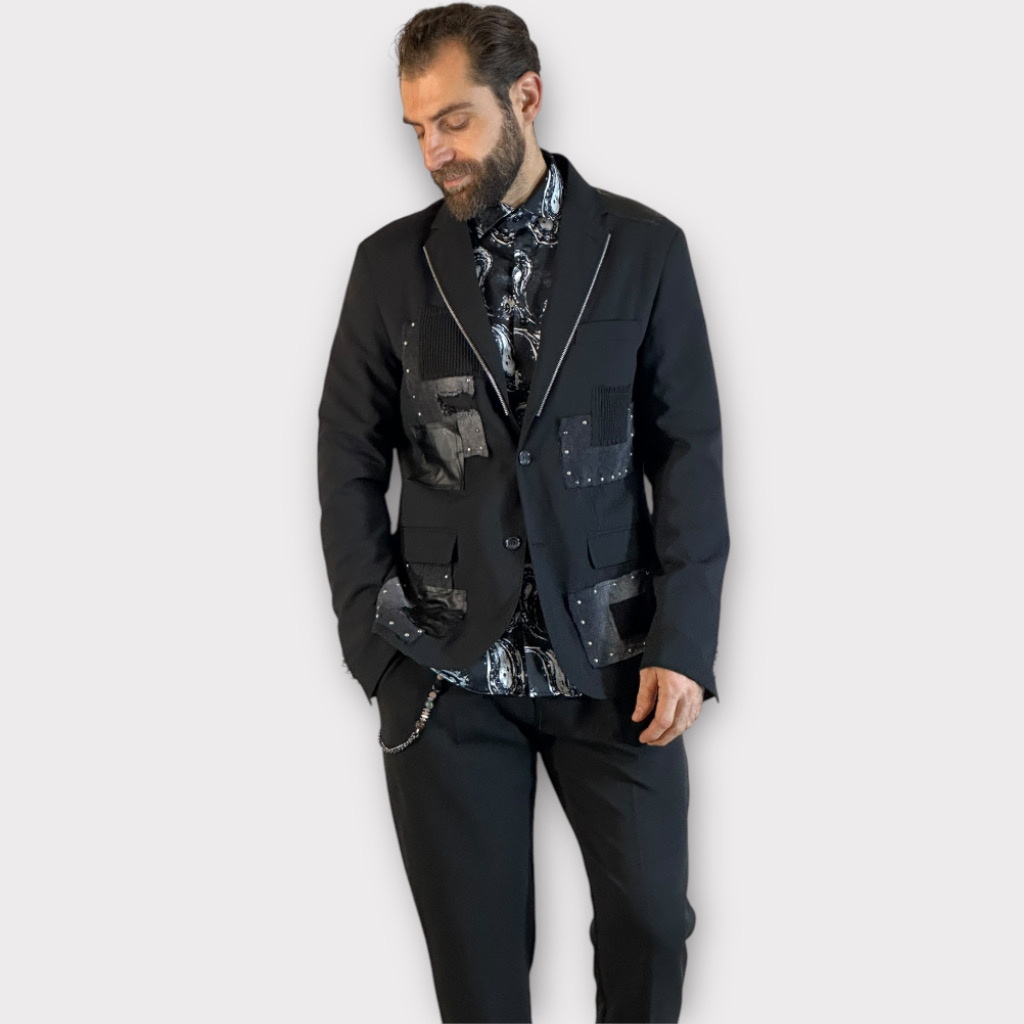 Patchwork Jacket Black Τρουκς